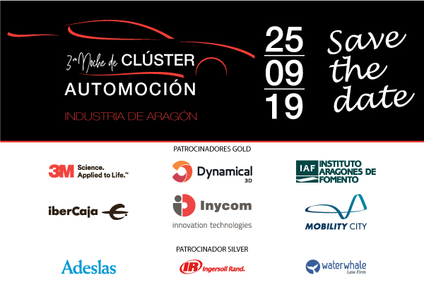 Reserva la fecha: III Noche del Clúster de Automoción “Industria de Aragón” el 25 de septiembre